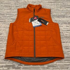 Sitka Grindstone Work Vest Men’s Large Gore-Tex Windstopper Primaloft Orange New